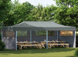 Party Tent Folding Anthracite 291 x 580 x 315 cm Oxford Fabric 42023653