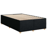 ZNTS Bed Frame without Mattress Black Double Fabric 3284767