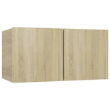 4 Piece TV Cabinet Set Sonoma Oak Engineered Wood 3114328
