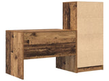 Desk with Drawer with Shelf with Storage 2 pcs Old Wood 3337359