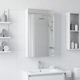 Bathroom Mirror Cabinet White 30 x 10.5 x 50 cm Engineered wood 889007