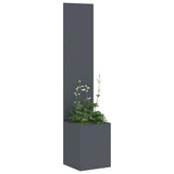 Garden Privacy Screen Fretwork Anthracite 32 x 32 x 150 cm 876373
