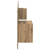 Headboard With Cabinet 3 pcs Artisan Oak Engineered Wood 3416054