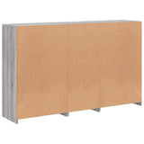Sideboard with LED Lights Grey Sonoma 162x37x100 cm 3209147