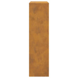 Parcel Drop Box Rusty 44 x 22 x 82 cm Weathering Steel 874925