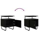 Bedside Cabinet 2 pcs Black Oak 40 x 36.5 x 50 cm 8007636