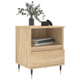 Bedside Cabinets 2 pcs Sonoma Oak 40x35x50 cm Engineered Wood 830611