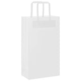 Paper Bags 250 pcs with Handles White 21x11x36 cm 4101841