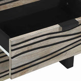 Bedside Cabinet with Drawer White and Black 50 x 33 x 62 cm 4017981