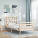 Bed Frame without Mattress 90x200 cm Solid Wood 3194361