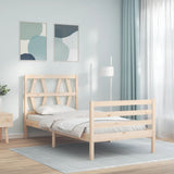Bed Frame without Mattress Small Single Solid Wood 3194336