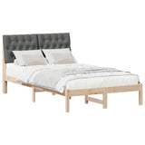 Bed Frame with Upholstered Headboard Brown 120 x 200 cm 878820