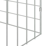 Rabbit Cage Silver 200 x 78 x 78 cm Galvanised Steel 42019233