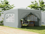 3 x 3m Pop-Up Gazebo Shelter, with Accessories - Light Grey T3398P328389