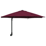 Garden Parasol Manual Bordeaux Red 248 x 248 x 148 cm 42003247