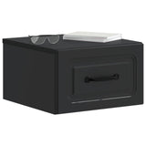 Wall-Mounted Bedside Cabinet 2 pcs Black 34.5 x 33 x 20 cm 899278