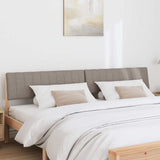 Upholstered Headboard Taupe 200 cm Solid Pine Wood 879212