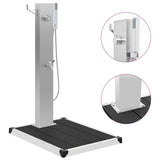 Outdoor Shower with Tray WPC Stainless Steel 3051292