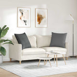 Sofa Pillows 2 pcs Dark Grey 80 x 80 cm Fabric 42014041