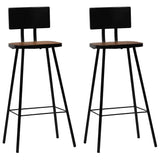 Bar Chairs 2 pcs Solid Reclaimed Wood 245390