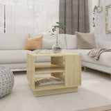 Coffee Table Sonoma Oak 55x55x43 cm Engineered Wood 810292