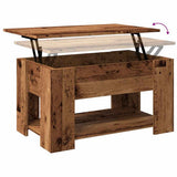 Coffee Table Old Wood 79x49x41 cm Engineered Wood 856928