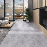 PVC Flooring Planks 4.46 m 3 mm Self-adhesive Cement Grey 146574