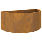 Planter Rusty 90 x 45 x 35 cm Weathering Steel 883695