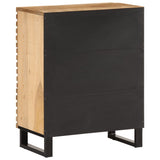 Sideboard 60x34x75 cm Solid Wood Rough Mango 377451