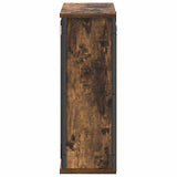 Bathroom Wall Cabinet with Mirror Smoked Oak 50x21x60 cm 861904