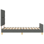 ZNTS Bed Frame Dark grey Engineered wood 90 x 190 cm 3344768