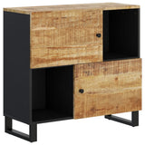 Sideboard with 2 Doors 80x33x75 cm Solid Wood Mango 352921