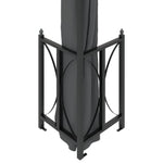 Gazebo with Sidewalls&Double Roofs 3x3 m Anthracite 318541