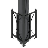 Gazebo with Sidewalls&Double Roofs 3x3 m Anthracite 318541