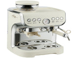 Bean to Cup Coffee Machine, Espresso Machine with Integrated Bean Grinder & Steam Wand, Cream White T3398P550309