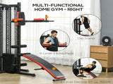 Multi Gym Workout, Weight Machine with 65kg Weight Stack, Sit Up Bench, Push Up Stand, Dip T3398P349238