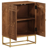 Sideboard 55x30x76 cm Solid Wood Mango and Iron 371997