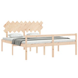 Senior Bed without Mattress Super King Size Solid Wood 3195561