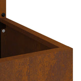 Garden Privacy Screen Rusty 50 x 150 cm Weathering steel 876496
