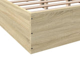 Bed Frame without Mattress Sonoma Oak 140x200 cm 3281016