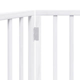 Dog Gate Foldable 2 Panels White 160 cm Poplar Wood 352186