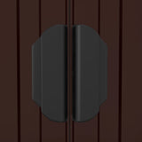 Garden Shed Dark Brown 192x855x223 cm Galvanised Steel 3147468
