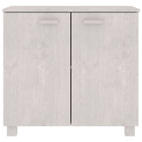 Sideboard HAMAR White 85x35x80 cm Solid Wood Pine 340493