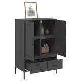 Highboard Black 68x39x101.5 cm Steel 843108
