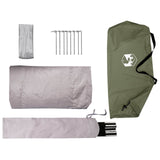Tunnel Tent Olive Green 2-Person 185T Polyester with PU Coating 42019362