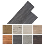 Non Self-adhesive PVC Flooring Planks 5.26 m 2 mm Black and White 245167