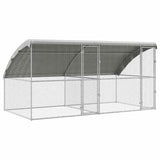 Chicken Cage 2 pcs Silver 400 x 200 x 200 cm Galvanised Steel 3368314