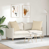 Sofa Pillows 2 pcs Cream 80 x 80 cm Fabric 42014047