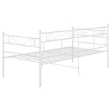 Sofa Bed Frame without Mattress White Metal 90x200 cm 324768