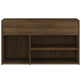 Shoe Bench Brown Oak 80x30x45 cm Engineered Wood 816055